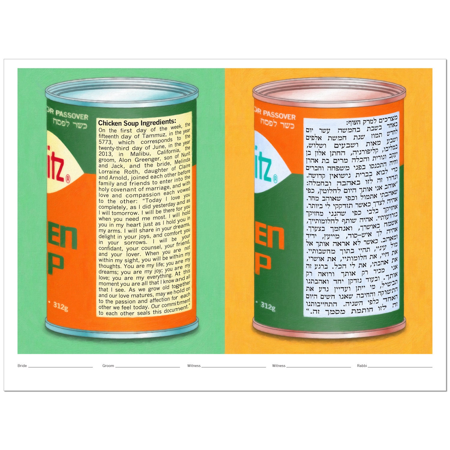 Ketubah Chicken Soup For The Soul Mates I