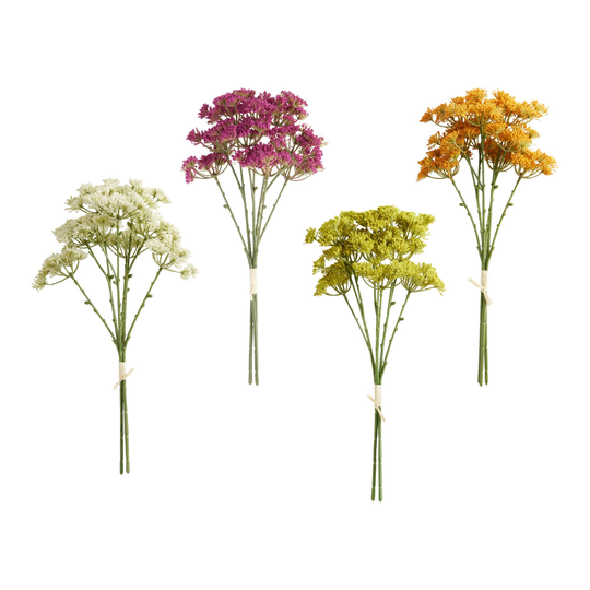 Faux Queen Anne's Lace Bunch: Yellow - Plastic by World Market