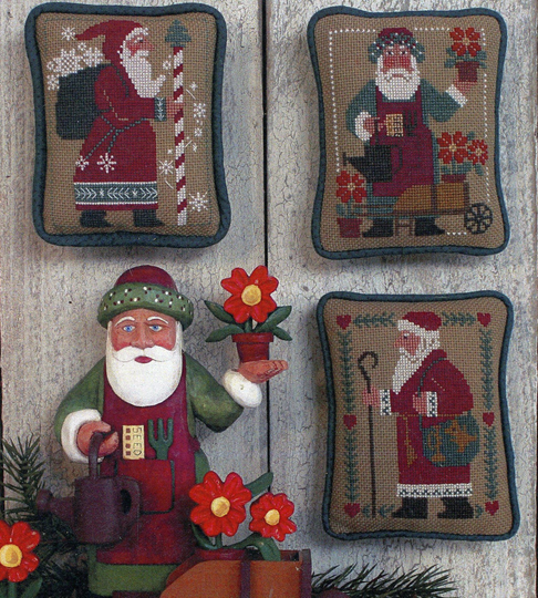 Santas Revisited Iii 1987, 1993 & 1996 Schooler By Prairie Counted Cross Stitch Pattern/Chart