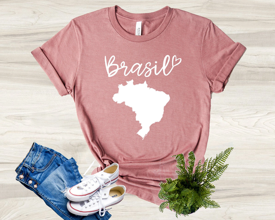 Brasil Shirt, Lover T-Shirt, City Travel Summer Trip Traveler Gifts, Map Tee, Brazil Gift For Brazilians