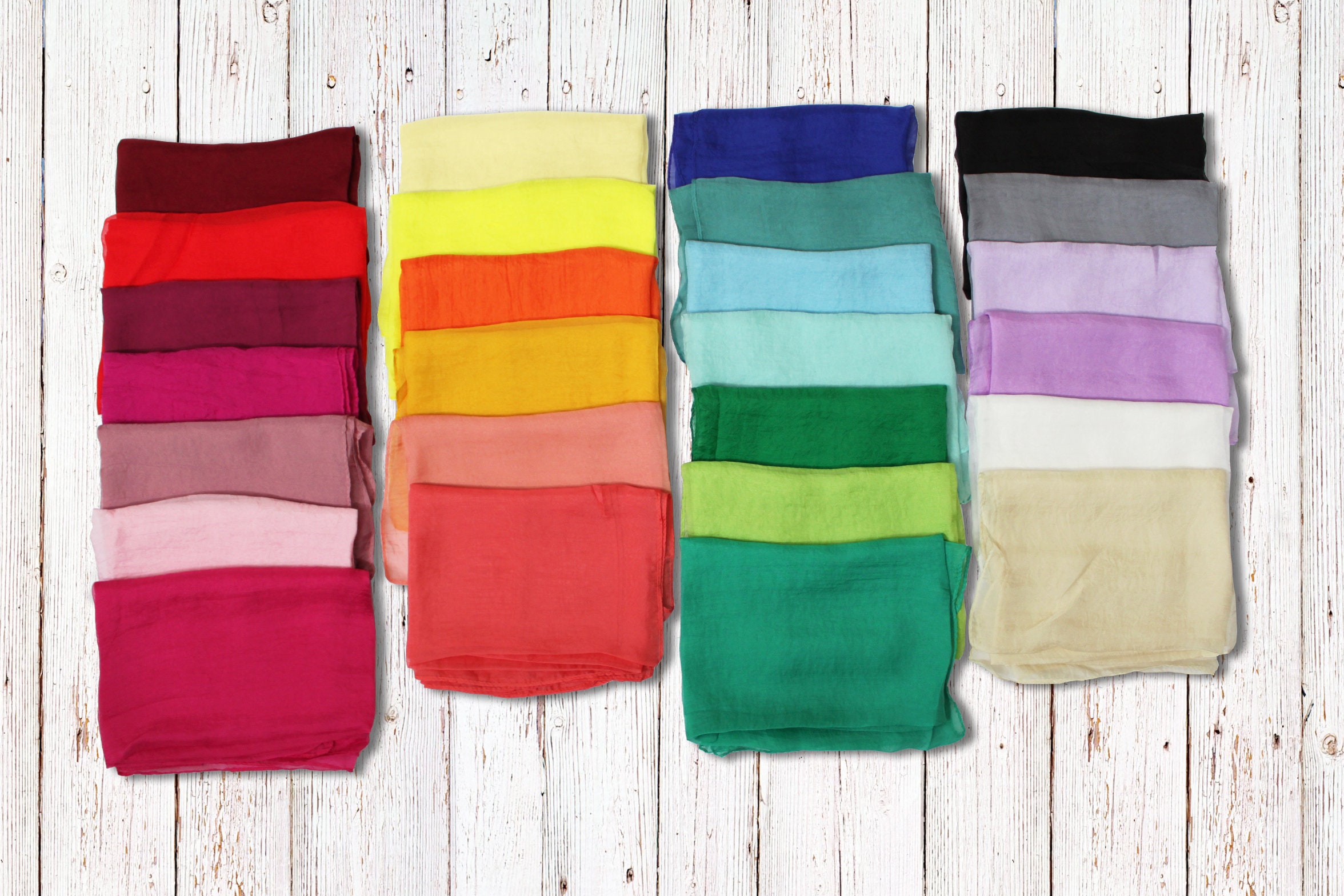 Pick 12 Colors/Chiffon Blend Long Scarf/Solid Color Chiffon Scarf/Chiffon Hair Scarf/Head Wrap/Short Beach Sarong/Shawl/3 For 29.9