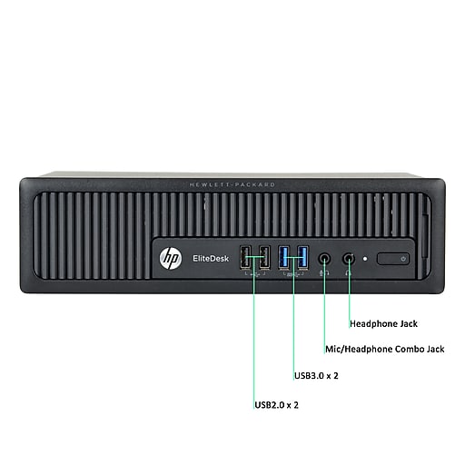 HP 800 G1 Ultra Small Form Factor Refurbished Desktop Computer, Intel Core i5 Processor, 4GB Memory, 500GB HDD