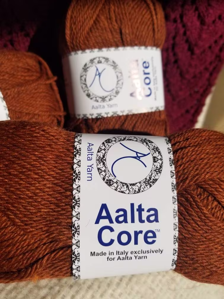 Aalta Yarn Core Wool Blend Color 3022 Ruggine/Rust