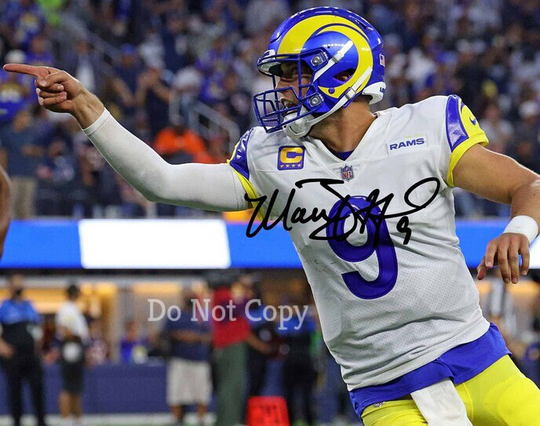 Matthew Stafford Signed Photo 8x10 Rp Autographed La Los Angeles Rams