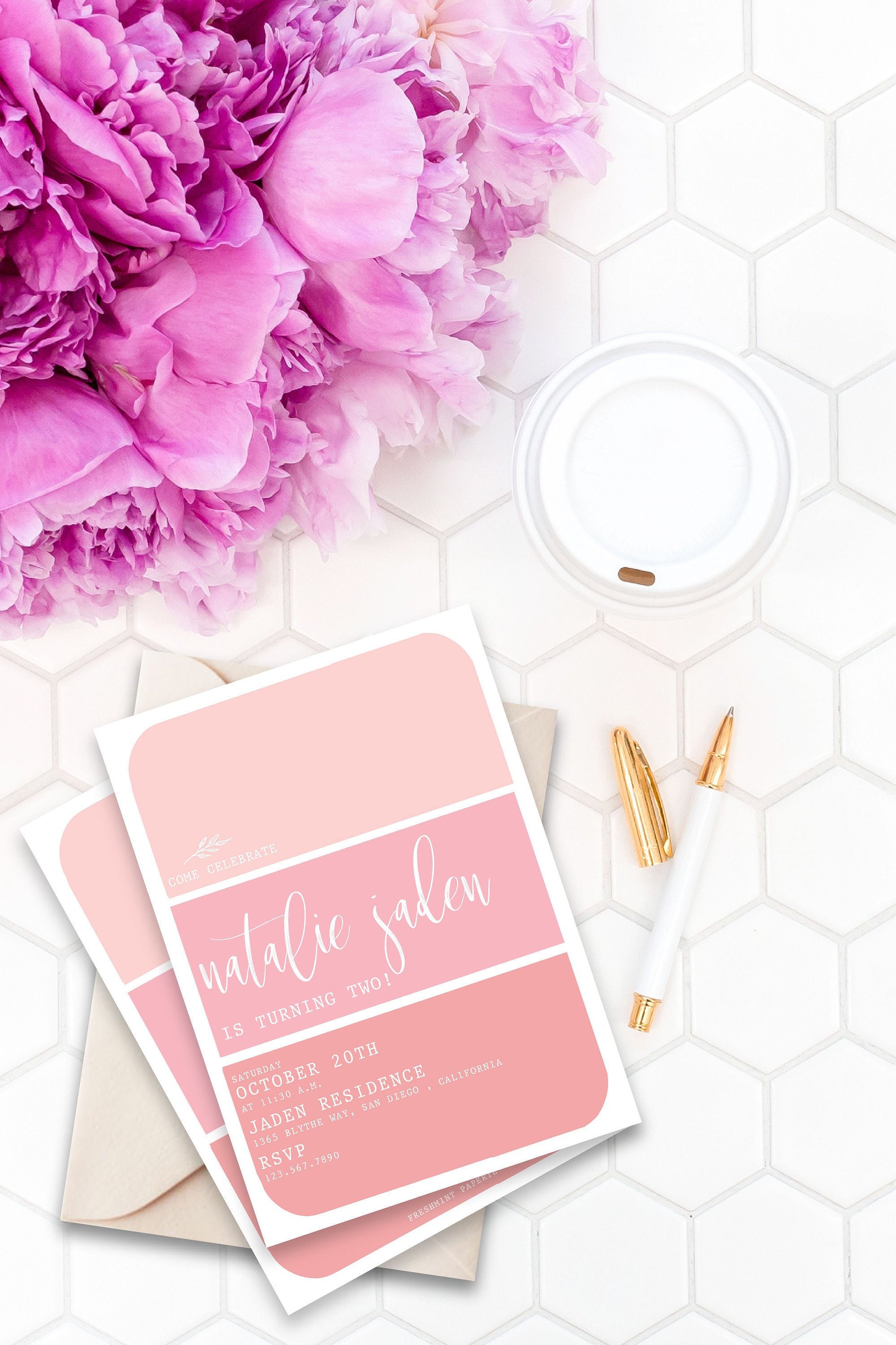 Paint Swatch Invitation - Art Party Painting Arts & Crafts Invite