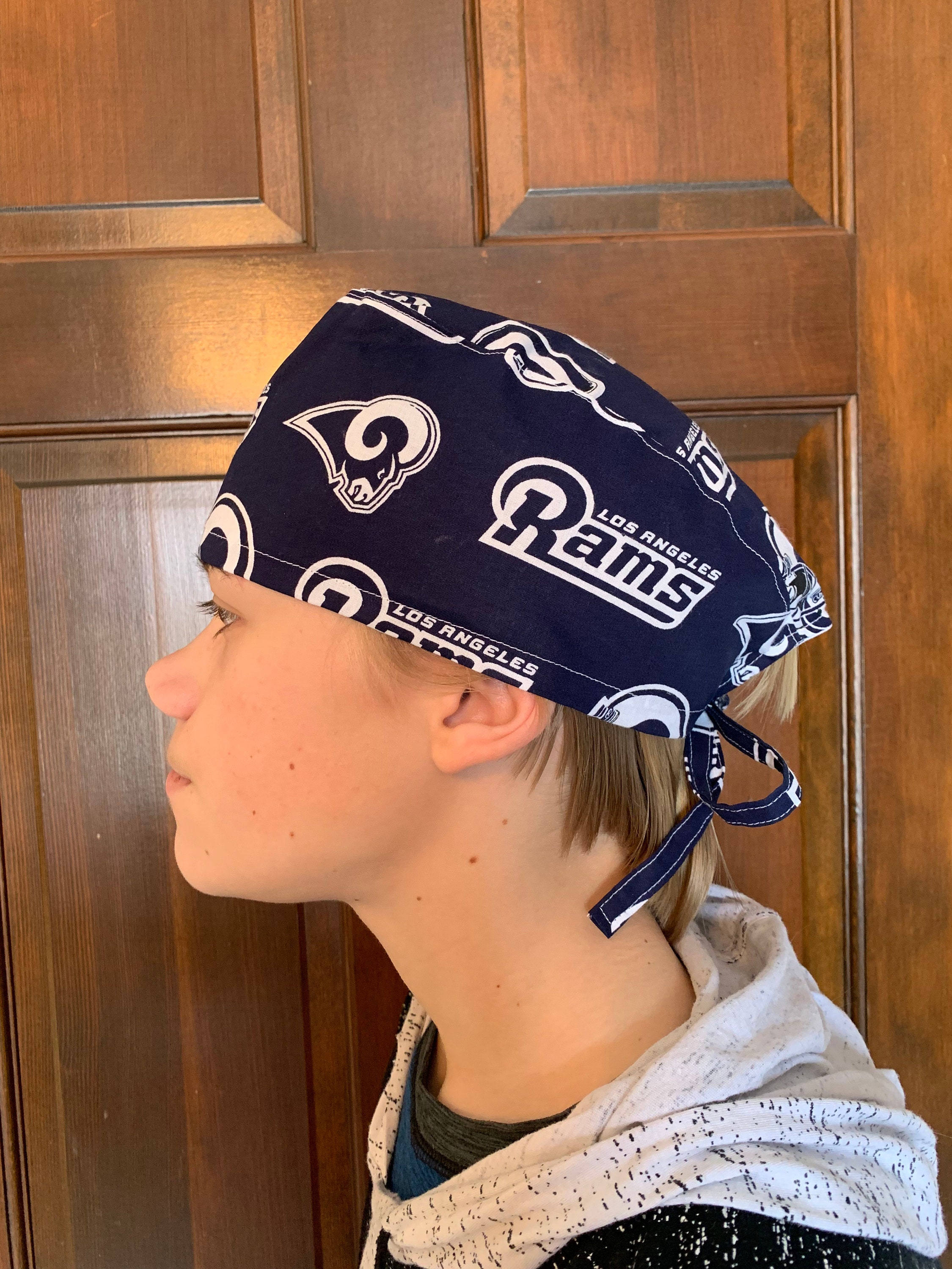 Scrub Hat Made With Licensed Nfl La Rams Fabric