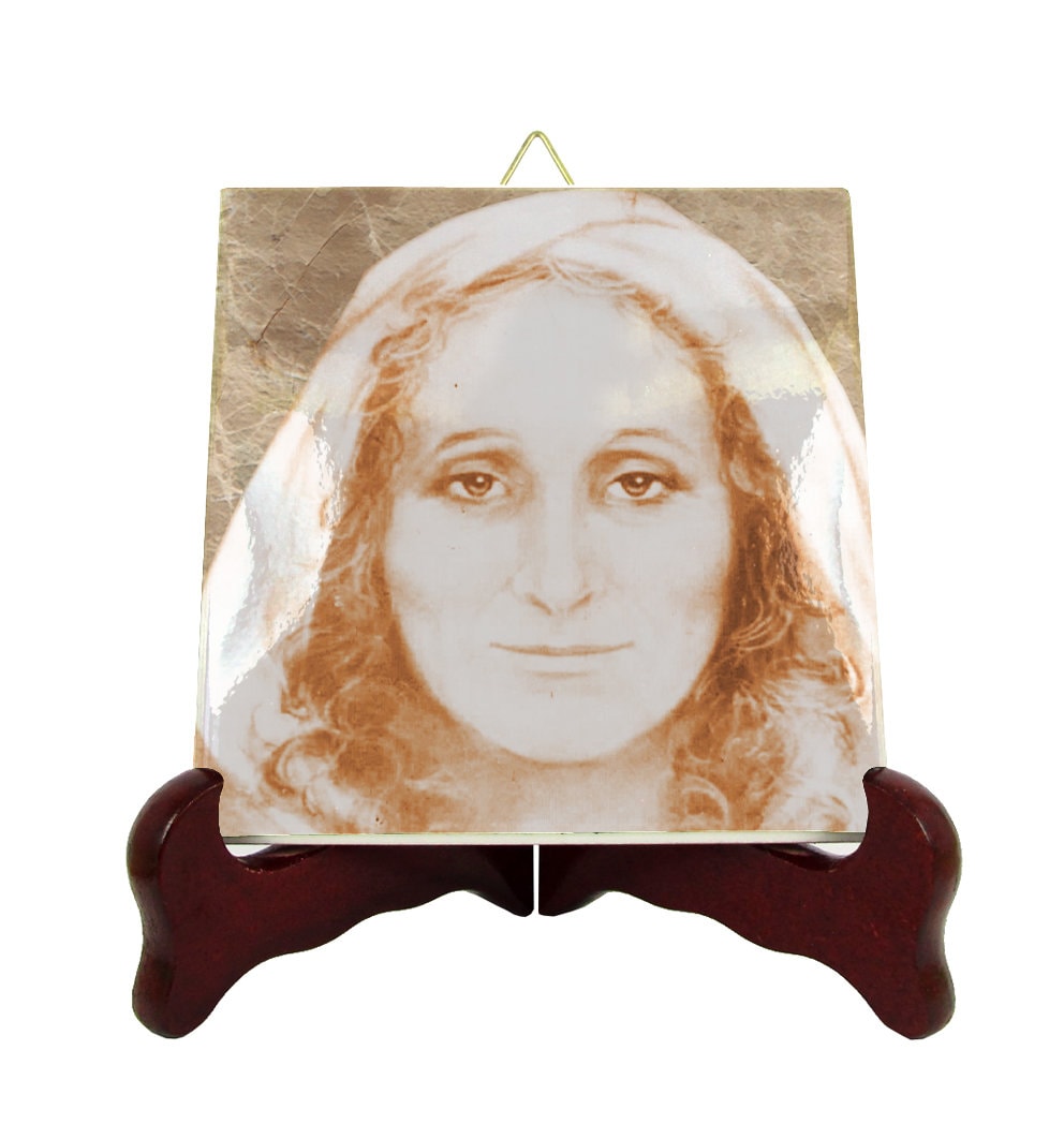 st Angela Merici - Catholic Saint De Saints Icons On Ceramic Tile Handmade in Italy Saint Art
