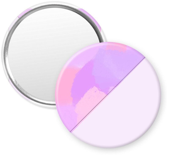 3" Compact Mirror With Artistic Original Design | By My 10 Yo Daughter | Perfect For Purse Or Pocket Includes Bag Makeup