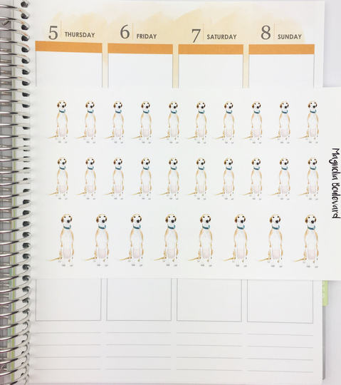 Greyhound Planner Stickers Perfect For Your Erin Condren Life Planner, Plum Paper, Filofax, Kikki K, Happy Day Designer