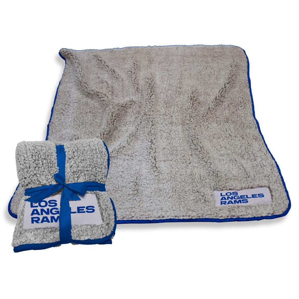 Logo Brands Los Angeles Rams Oatmeal 50-in x 60-in Polyester Throw in Off-White | 629-25F-1