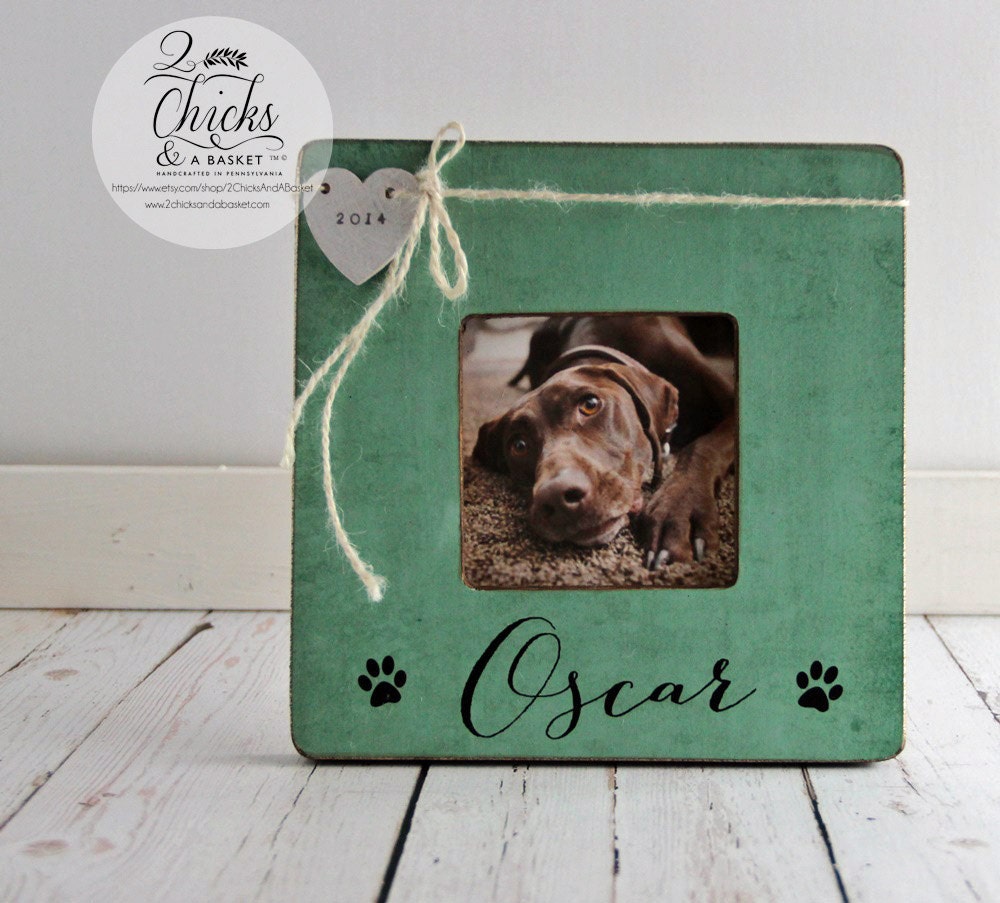 Personalized Pet Picture Frame, Name Lover Gift Idea, Dog Memory Cat Frame