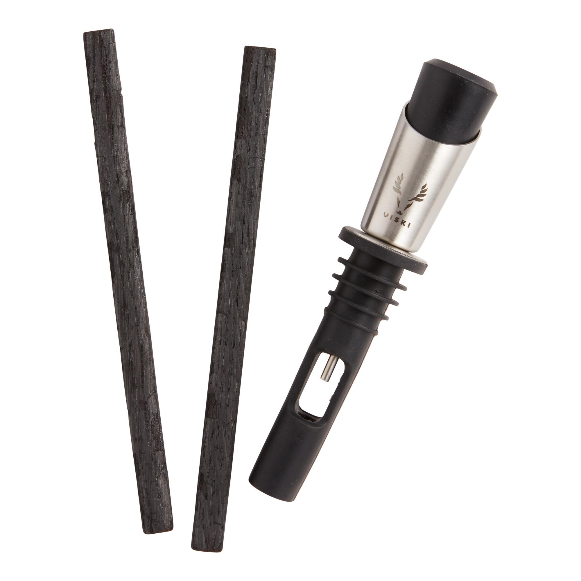 Viski Liquor Aging Kit: Black/Gray - Silicone by World Market