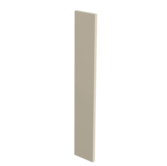 Luxxe Cabinetry Norfolk 6-in W x 36-in H x 0.75-in D Painted Blended Cream Cabinet Fill Strip in Off-White | FS636-BC