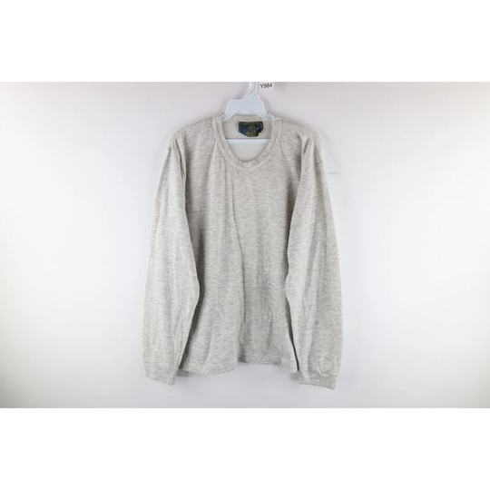 70S Rockabilly Mens Xl Wool Blend Double Wall Long Sleeve T-Shirt Gray Usa, 1970S T-Shirt, Vintage Shirt, Johns
