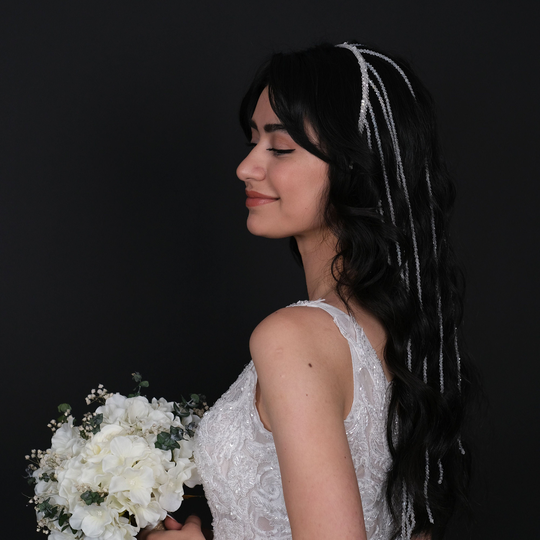 Wedding Hair Headpiece, Wedding Headpiece, Headpiece, Boho Hair Vine, Bridal Piece, Wedding Headband, Crystal Pearl Headpiece