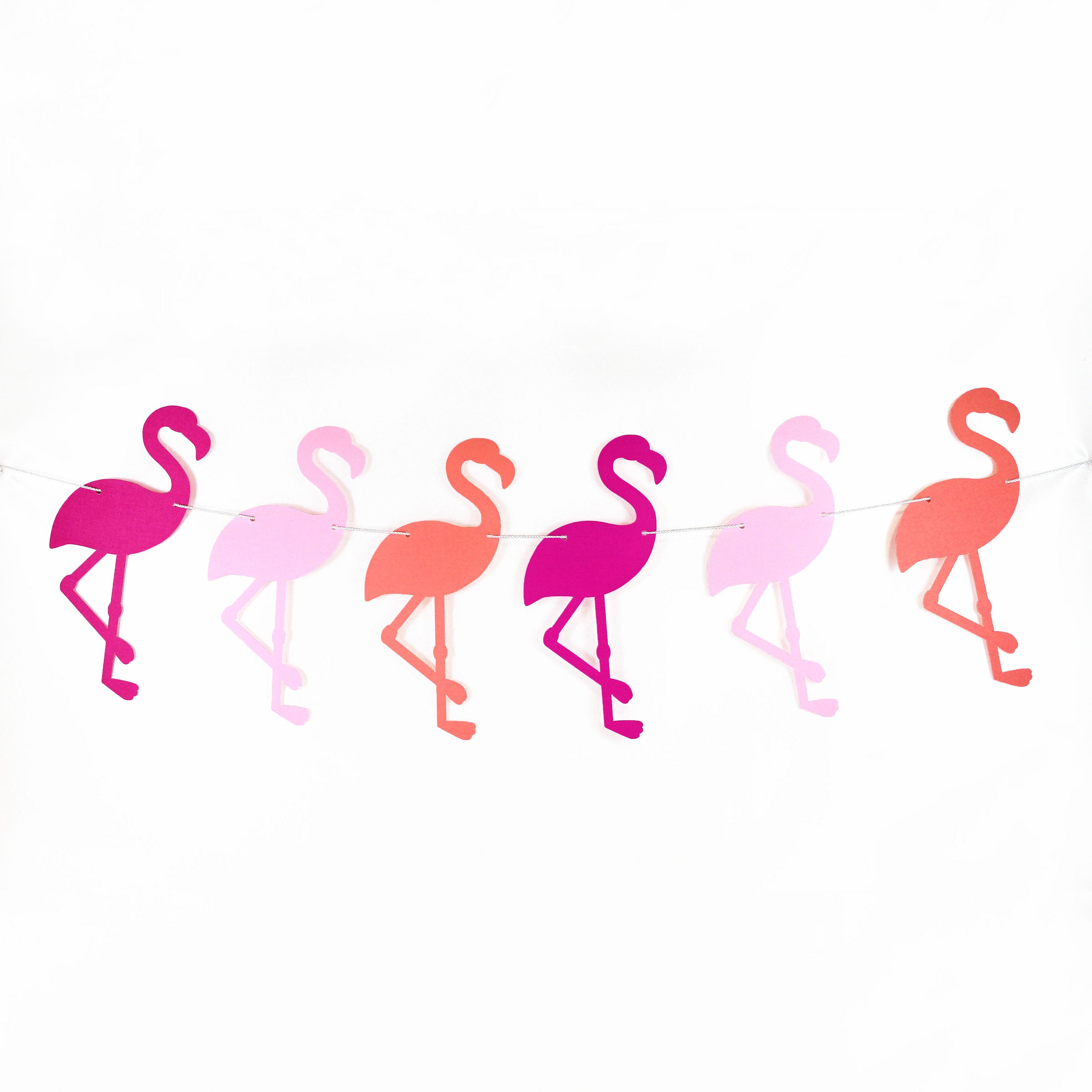Flamingo Garland/Flamingo Banner/Tropical/Luau/Hawaiian Party/Summer-Birthday, Baby Shower, Sweet16, Bridal Shower, Nursery Decor, Flamingo Party