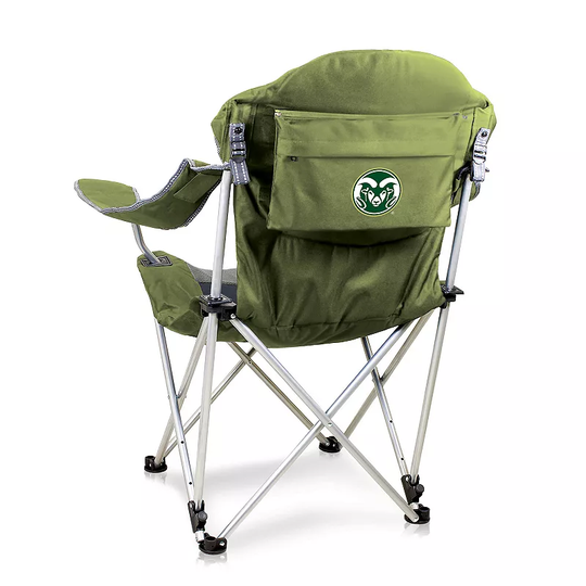 Picnic Time Colorado State Rams Reclining Camp Chair, Green