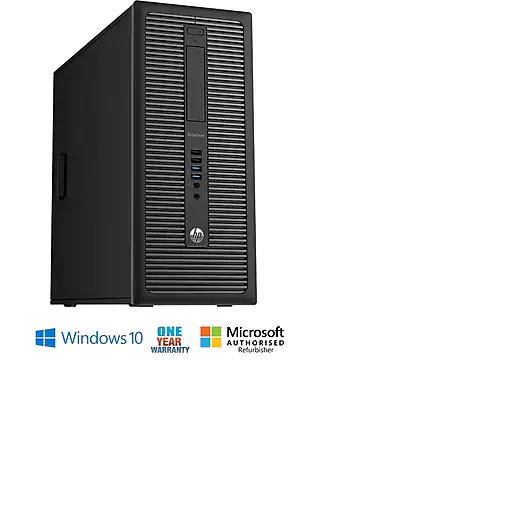 HP EliteDesk 800 G1 Desktop Computer, Intel Core i7-4770 3.4GHz, Tower, Refurbished