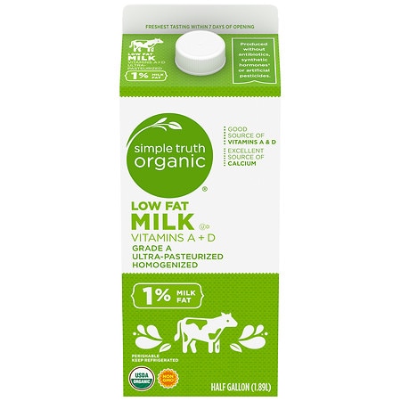 Kroger Simple Truth Organic 1% Low Fat Milk - 64.0 fl oz