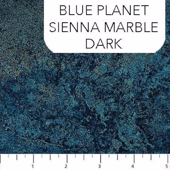 Quilt Fabric, Blue Planet, Sienna Marble, Stonehenge, Blender, Gradations, 100% Cotton, Quilter Premium Northcott, 39300-49