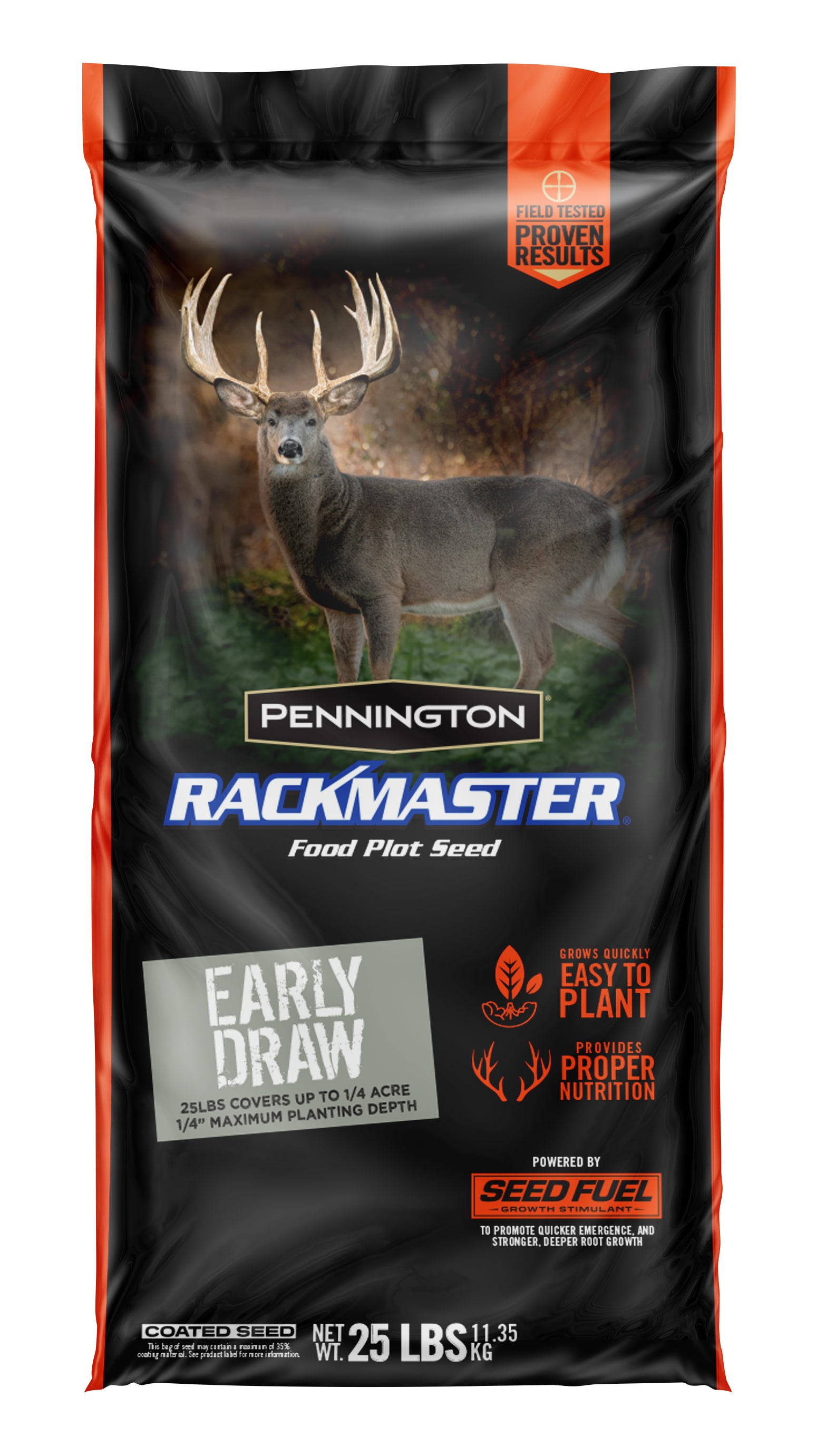Pennington Rackmaster Early Draw Food Plot Seed 25-lb Mixture/Blend Grass Seed | 2149601826
