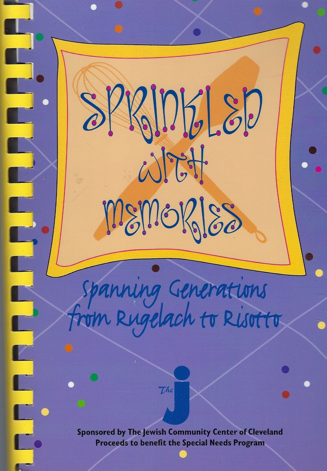 Cleveland Ohio 1999 Jewish Community Center Sprinkled With Memories Ethnic Cookbook Oh Favorite Recipes Holidays Rare Cook Book