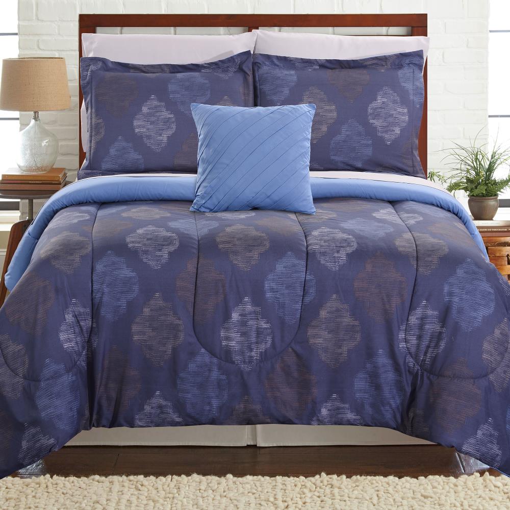 Amrapur Overseas Reversible complete bed set Multi Multi Reversible Twin Comforter (Blend with Polyester Fill) | 4BDSTPRTG-HGO-TN