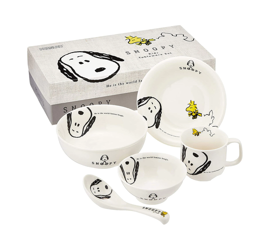 Peanuts Snoopy Joy Snoopy Children's Tableware Gift Set Kids 606740 Japan