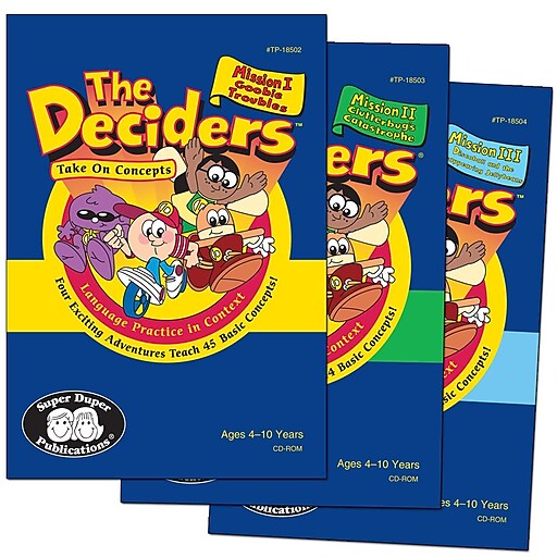 Super Duper Deciders Take on Concepts Educator Version Combo CD-ROM