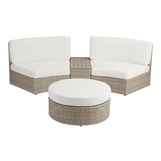 All Weather Wicker Napoli 5 Piece Modular Outdoor Patio Set by World Market