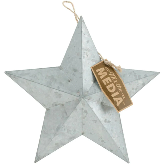 Jillibean Soup Mix The Media Galvanized 9" Star