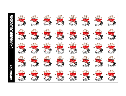 Yardwork Planner Stickers