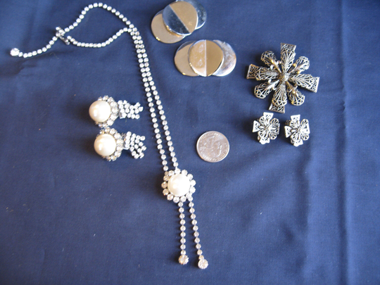 Jewelry Sets Lot, Brooch Earring Set, Judy Lee Shoe Clip Lot