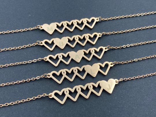 5 Matching Necklace, Best Friend Necklace For 5, Sister 5, Friendship 5, 5 Sister Necklace, 5 Best