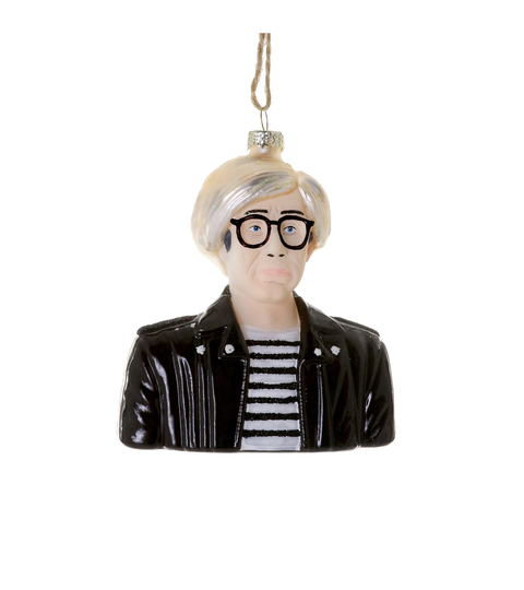 Andy Warhol Glass Ornament