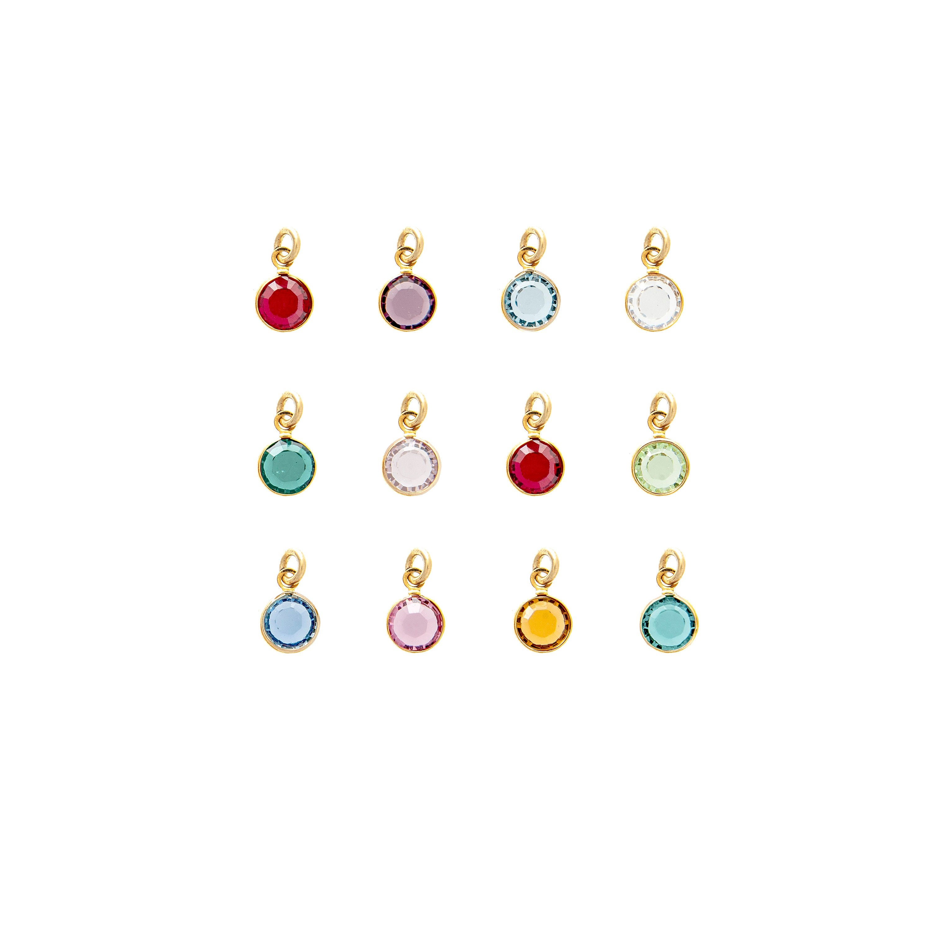 Birthstone Necklace, Personalized Jewelry, Charm, Personalized, Gift For Her, Mom Gift, Swarovski Crystal