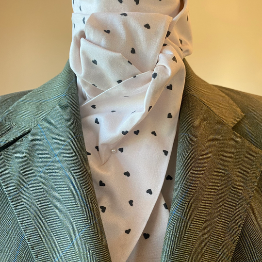Mini Hearts On Pink Stock Tie