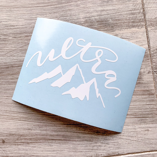 Ultramarathon Decal/Ultra Running Sticker Runner Vinyl