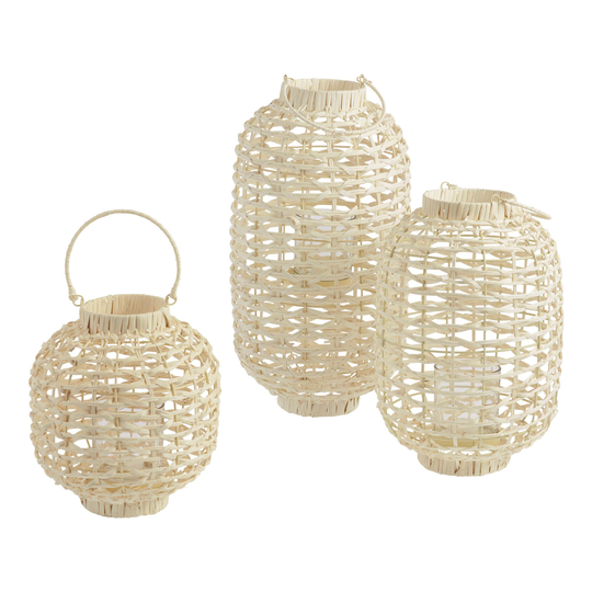 White Rattan Lantern by World Market