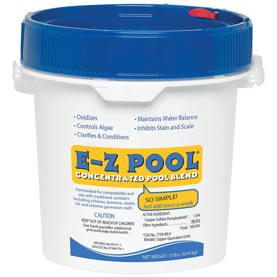Intex E-Z Pool Weekly All in 1 Concentrated Pool Care Solution Blend, 10 Pound Bucket | 214381