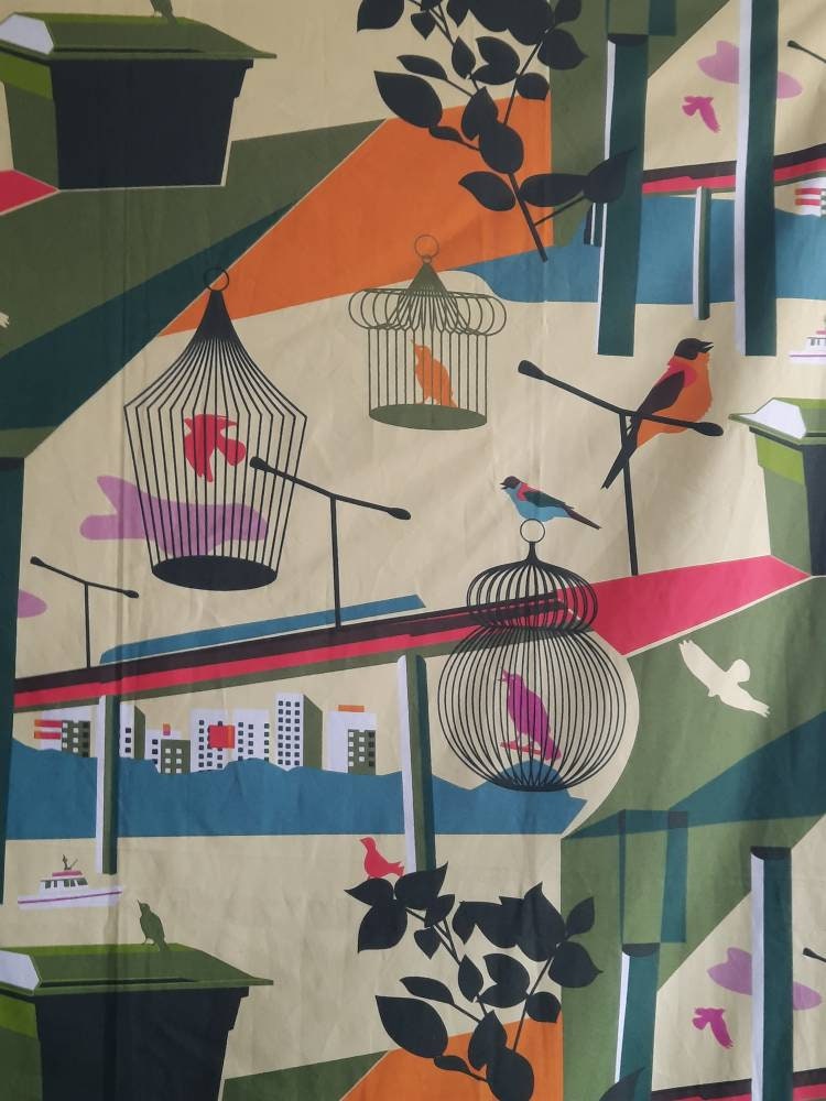 Ikea Cotton Blend Fabric. Sweden Design Lotta Kuhlhom