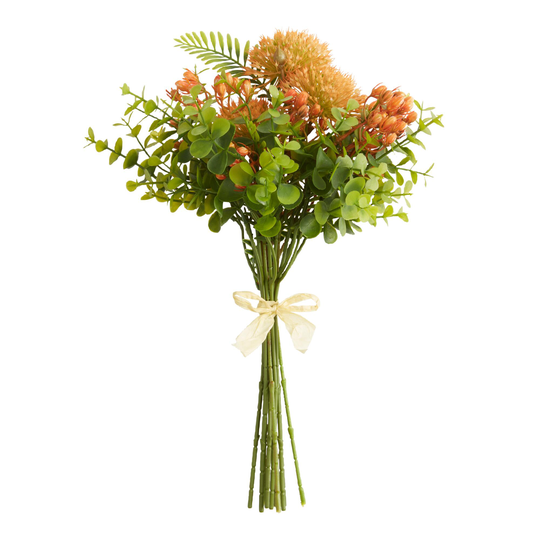 Orange Faux Tropical Floral Bunch - Plastic by World Market
