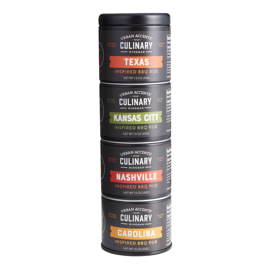 Urban Accents BBQ Rub Road Trip Seasoning Tower 4 Pack by World Market