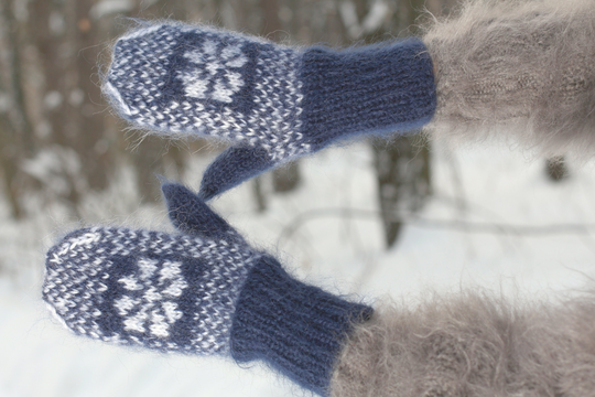 Icelandic Mohair Mittens Nordic Leg Warmers Hand Knitted By Supertanya