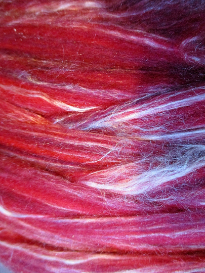 Berries Silk Merino Luxury Blend Sliver Spinning & Felting Super Fast Shipping