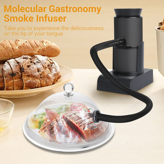 1 Set Food Smoker Wide Application Reusable Plastic Cocktails Cooking Portable Mini Smoke Infuser Kit for Home