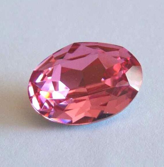 1 Swarovski 4120 Sparkling Oval Crystal Fancy Stone 18mm Rose