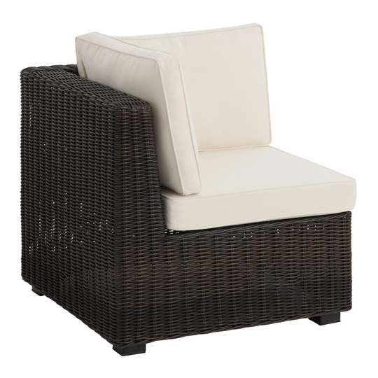 Espresso Navarra Modular Outdoor Patio Sectional Corner Chair: Brown by World Market