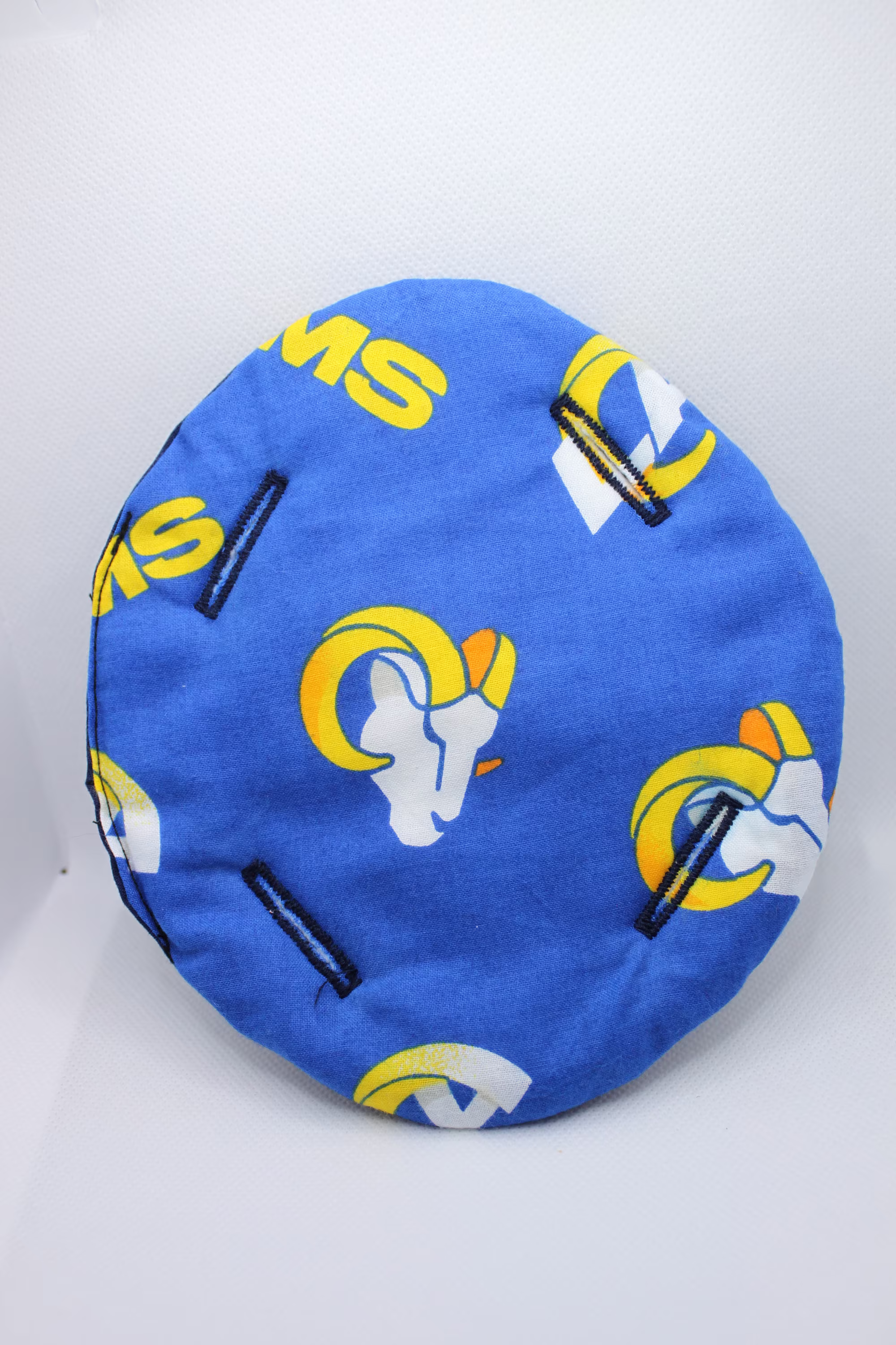 Fire Helmet Lid-Fits Phenix Technology, Cairns, Morningpride Ben 2, Lion & Bullard Helmets. Style "La Rams"