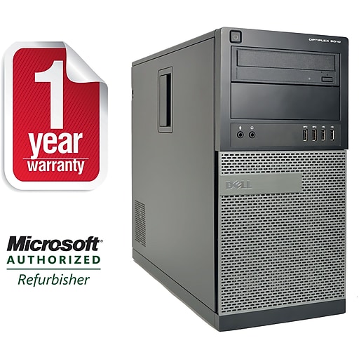 Dell 9010 Refurbished Tower Computer, Intel i5 3.4Ghz, 16GB RAM, 2TB Hard Drive, Windows 10 Pro